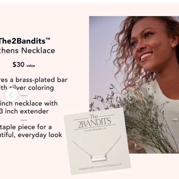 2Bandits Athens Silver Iridescent bling Bar chain - Picture 11 of 11